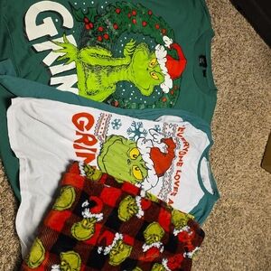 Grinch Themed Pajama Set
